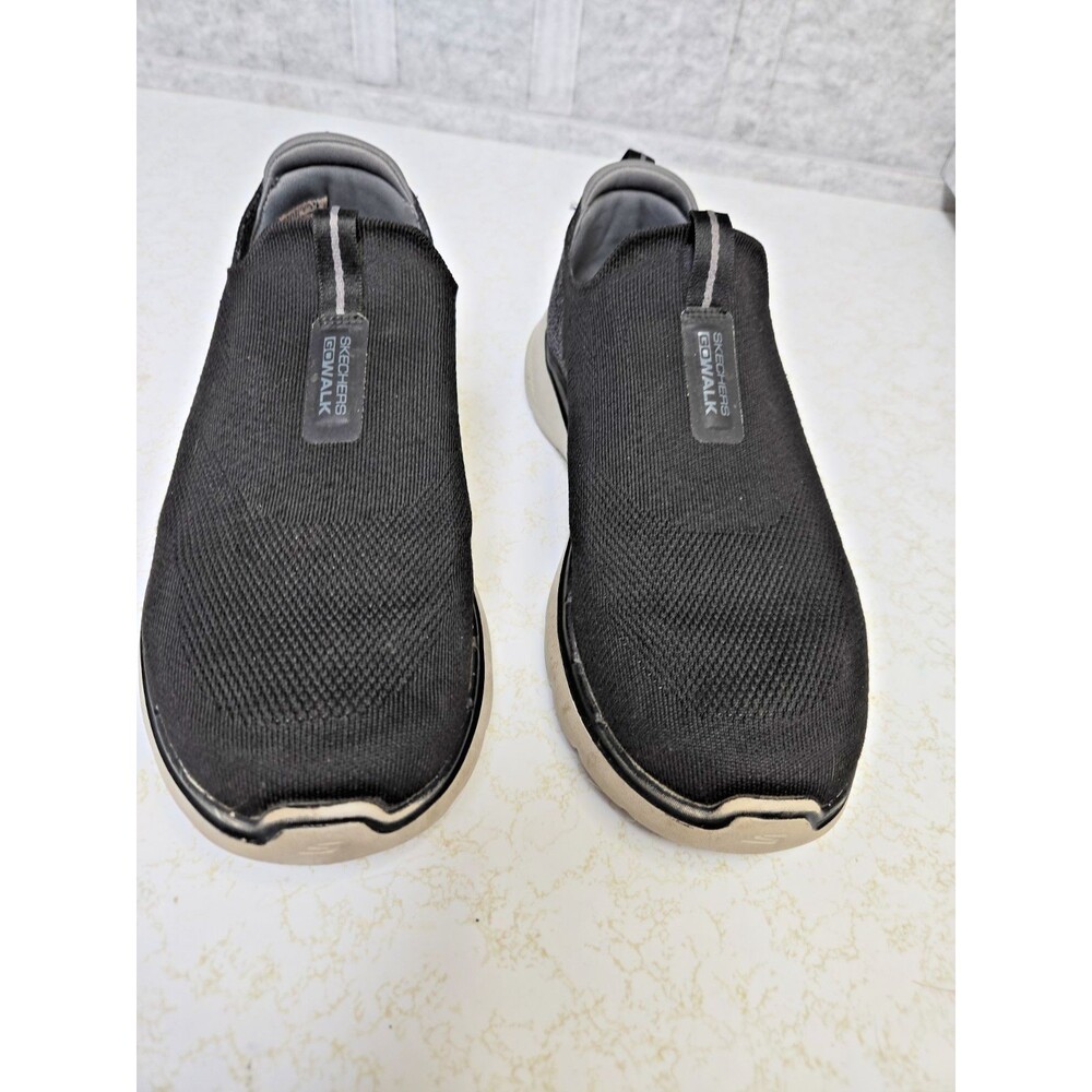 Men's Skechers GO Walk hyper pillar Slip-On Black Comfort 10.5 Wide 216202WW